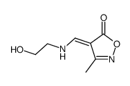 4-[(2-hydroxy-ethylamino)-methylene]-3-methyl-4H-isoxazol-5-one结构式