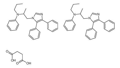 butanedioic acid,N-[1-(4,5-diphenylimidazol-1-yl)propan-2-yl]-N-propylaniline Structure