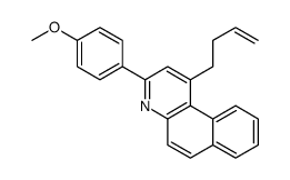 1-but-3-enyl-3-(4-methoxyphenyl)benzo[f]quinoline结构式