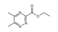 5,6-dimethyl-[1,2,4]triazine-3-carboxylic acid ethyl ester结构式