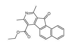 8,10-dimethyl-11-oxo-11H-benzo[4,5]indeno[2,1-c]pyridine-7-carboxylic acid ethyl ester Structure