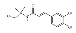 (E)-3,4-dichloro-N-(2-hydroxy-1,1-dimethylethyl) cinnamamide Structure