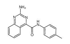 2-aminoquinazoline-4-carboxy-(4-methylphenyl)amide结构式