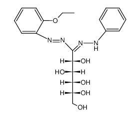 5-Phenyl-1-<2-ethoxy-phenyl>-3-D-gluco-formazan Structure