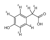 d6-(4-hydroxyphenyl)acetic acid Structure