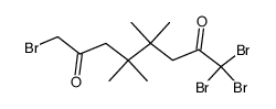 1,1,1,8-tetrabromo-4,4,5,5-tetramethyl-octane-2,7-dione Structure