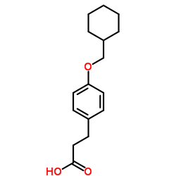 3-[4-(Cyclohexylmethoxy)phenyl]propanoic acid结构式