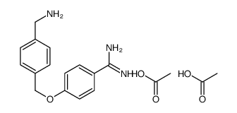 acetic acid,4-[[4-(aminomethyl)phenyl]methoxy]benzenecarboximidamide Structure