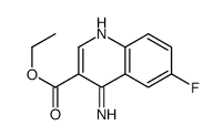 4-Amino-6-fluoro-quinoline- 3-carboxylic acid ethyl ester结构式
