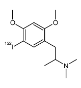 2,4-Dimethoxy-N,N-dimethyl-5-iodo(122I)-phenylisopropylamine structure