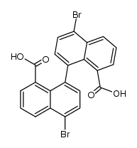 4,4'-dibromo-[1,1']binaphthyl-8,8'-dicarboxylic acid结构式