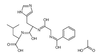 Hippuryl-His-Leu acetate salt structure