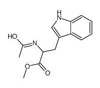 methyl 2-acetamido-3-(1H-indol-3-yl)propanoate结构式