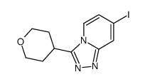7-iodo-3-(tetrahydro-2H-pyran-4-yl)[1,2,4]triazolo[4,3-a]pyridine Structure