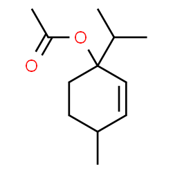()-α,α,4-trimethylcyclohex-3-ene-1-methyl acetate Structure