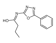 N-(5-phenyl-1,3,4-oxadiazol-2-yl)butanamide结构式