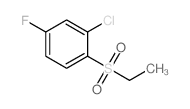 2-CHLORO-1-(ETHYLSULFONYL)-4-FLUOROBENZENE structure