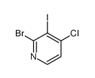 2-Bromo-4-chloro-3-iodo-pyridine结构式