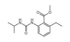 methyl 2-ethyl-6-(3-isopropylureido)benzoate结构式
