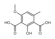 2-hydroxy-4-methoxy-6-methyl-isophthalic acid Structure
