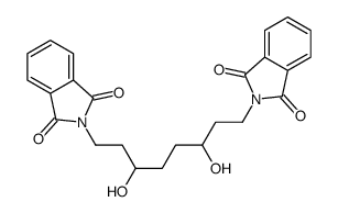 2-[8-(1,3-dioxoisoindol-2-yl)-3,6-dihydroxyoctyl]isoindole-1,3-dione Structure