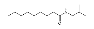N-isobutyl-nonanamide Structure