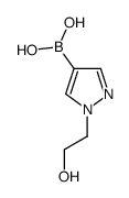 B-[1-(2-hydroxyethyl)-1H-pyrazol-4-yl]boronic acid structure