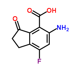 5-Amino-7-fluoro-3-oxoindane-4-carboxylic acid Structure