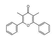 3,5-dimethyl-2,6-diphenylpyran-4-one Structure