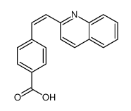 4-(2-quinolin-2-ylethenyl)benzoic acid结构式