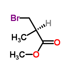 Methyl (2R)-3-bromo-2-methylpropanoate structure