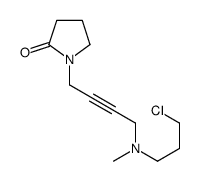 1-[4-[3-chloropropyl(methyl)amino]but-2-ynyl]pyrrolidin-2-one Structure