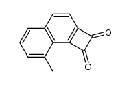 8-methyl-1,2-dihydrocyclobuta[a]naphthalene-1,2-dione结构式