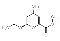 2H-Pyran-6-carboxylicacid,2-ethoxy-3,4-dihydro-4-methyl-,methylester,trans-(9CI) structure