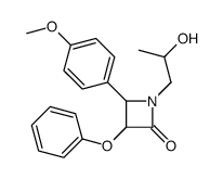 1-(2-hydroxypropyl)-4-(4-methoxyphenyl)-3-phenoxyazetidin-2-one Structure