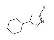 3-Bromo-5-cyclohexyl-4,5-dihydro-isoxazole structure