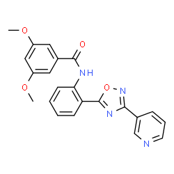 3,5-Dimethoxy-N-{2-[3-(3-pyridinyl)-1,2,4-oxadiazol-5-yl]phenyl}benzamide picture