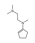 N1-(cyclopent-1-en-1-yl)-N1,N2,N2-trimethylethane-1,2-diamine结构式