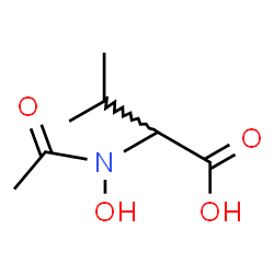 Valine,N-acetyl-N-hydroxy-结构式