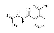 2-{[2-(aminocarbothioyl)hydrazino]carbonyl}benzoic acid结构式