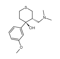 4-(3-methoxyphenyl)-3-(dimethylaminomethyl)thiacyclohexan-4-ol结构式