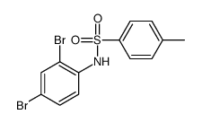 N-(2,4-dibromophenyl)-4-methylbenzenesulfonamide结构式