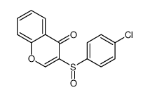 3-(4-chlorophenyl)sulfinylchromen-4-one结构式