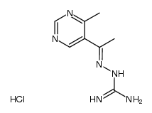 chlorhydrate de l'amidinohydrazone de l'actyl-5 methyl-4 pyrimidine结构式