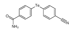 4-(4-cyanophenyl)tellanylbenzamide Structure