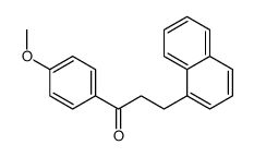 1-(4-methoxyphenyl)-3-naphthalen-1-ylpropan-1-one结构式