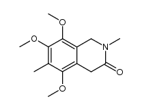 5,7,8-trimethoxy-2,6-dimethyl-1,4-dihydroisoquinoline-3(2H)-one Structure