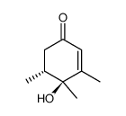 (4S,5R)-4-Hydroxy-3,4,5-trimethyl-cyclohex-2-enone结构式