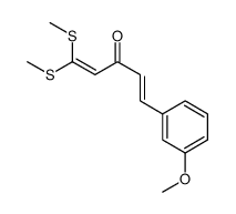 5-(3-methoxyphenyl)-1,1-bis(methylsulfanyl)penta-1,4-dien-3-one Structure