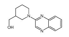 1-(2-喹喔啉基)-3-哌啶甲醇结构式